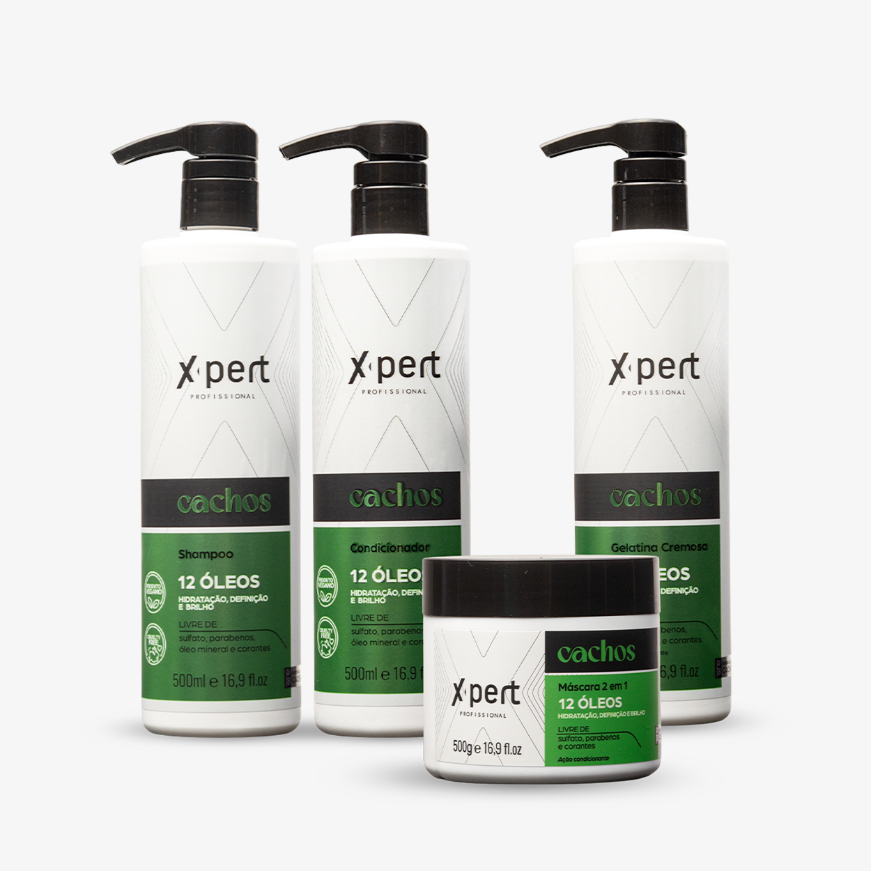 Kit Cachos 12 Óleos + Gelatina