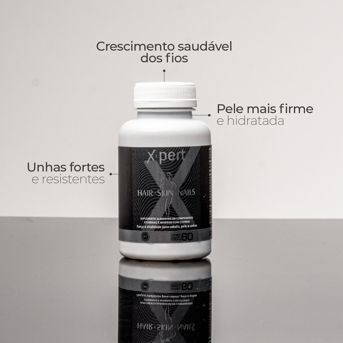 Suplemento Hair, Skin e Nails 60 cápsulas